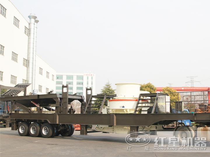 移動柴油打砂機，可一鍵智能操作，液壓控制