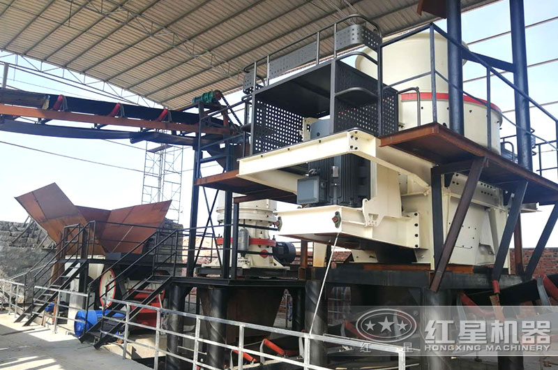 河北客戶(hù)人工砂生產(chǎn)線(xiàn)現(xiàn)場(chǎng)