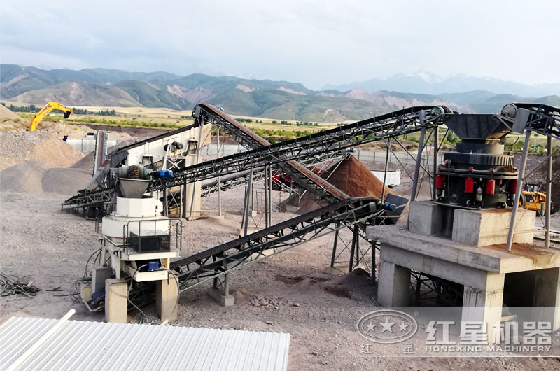 花崗巖制砂加工生產客戶現場