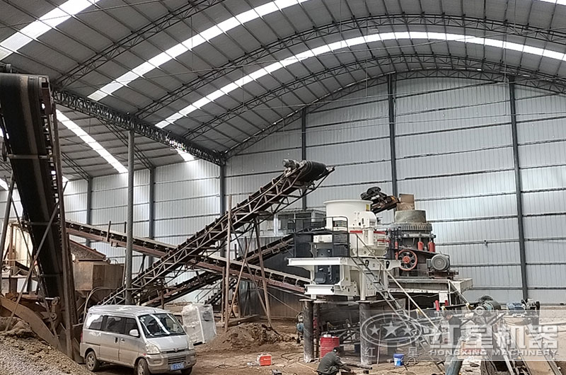 石頭制砂生產客戶現場實拍